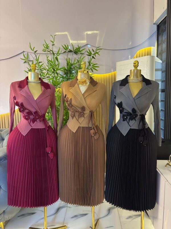 ladies flowered stone dress