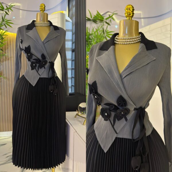 ladies flowered stone dress