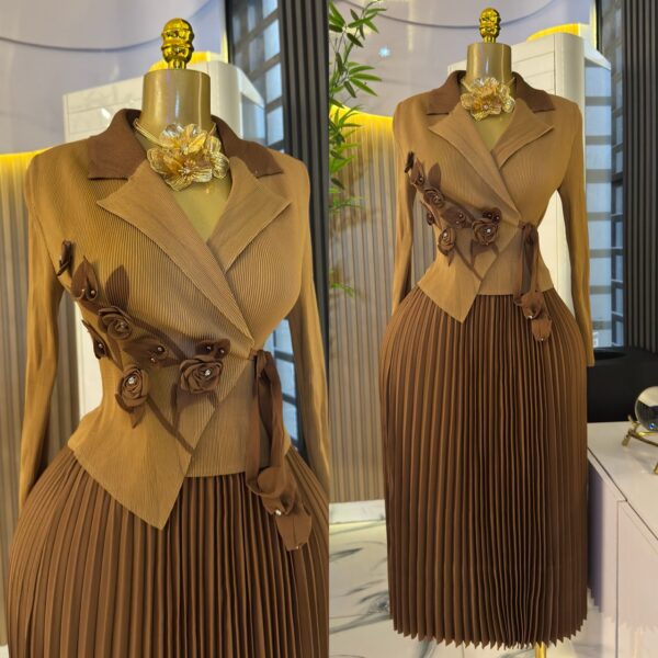 ladies flowered stone dress