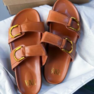 double strap buckle flat