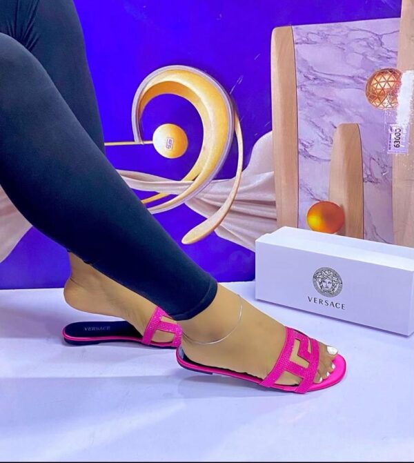 ladies embellished slides