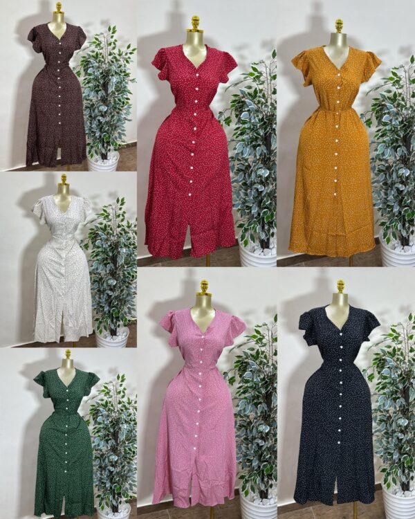 ladies button down dress