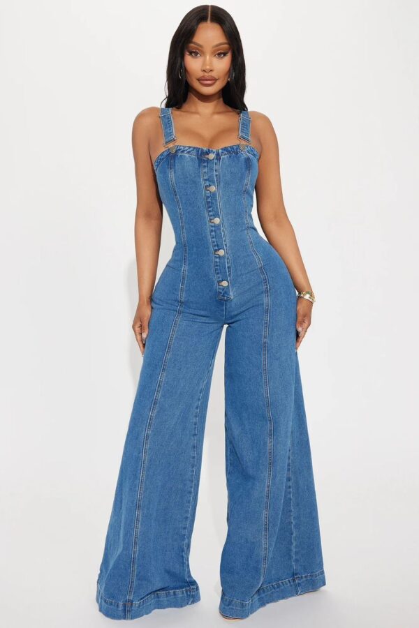 ladies denim jumpsuit