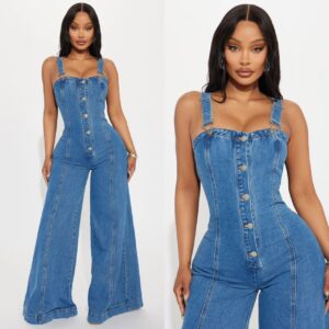 ladies denim jumpsuit