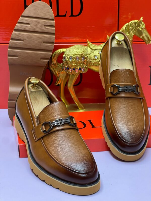men formal slip-on leather shoes