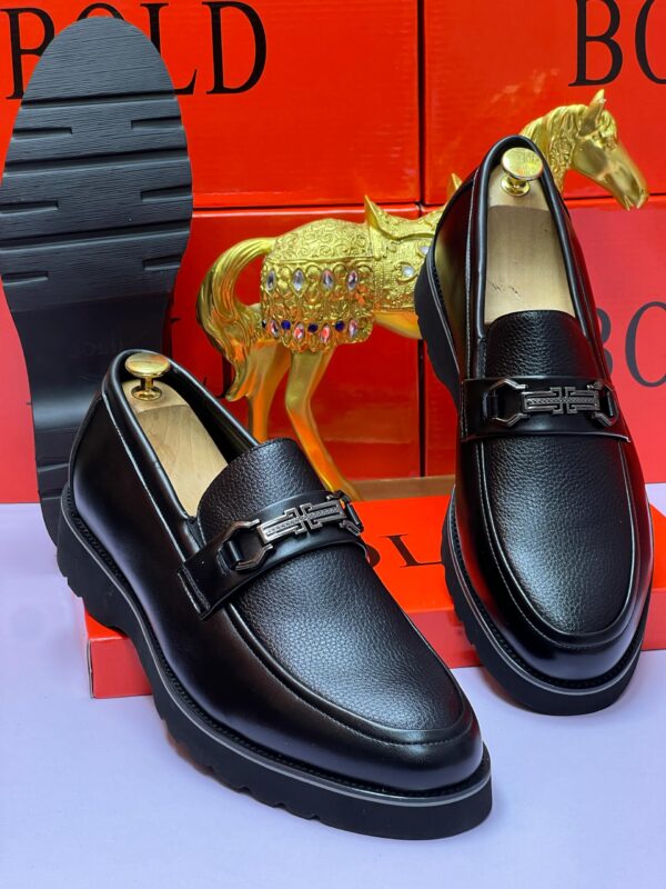 men formal slip-on leather shoes