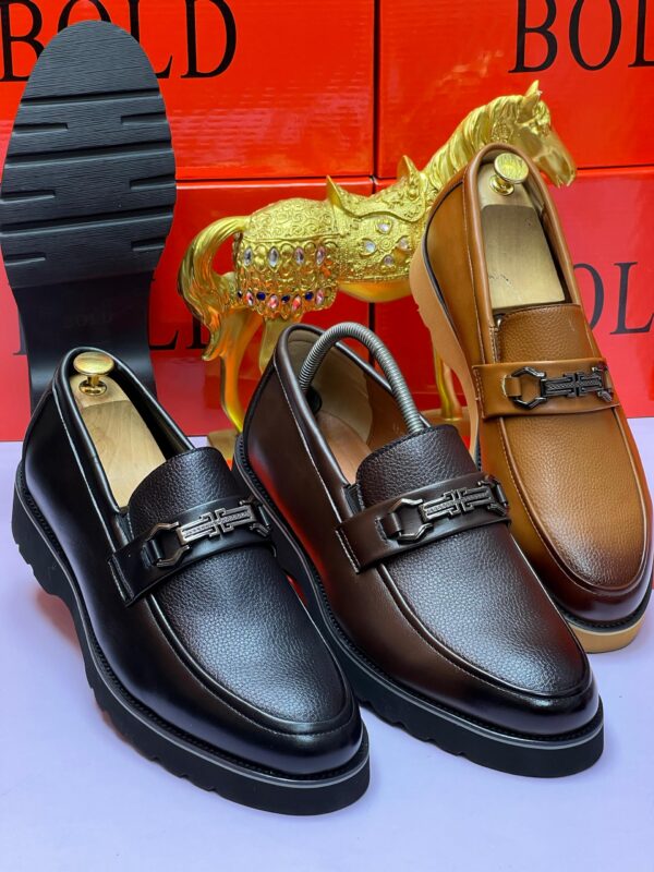 men formal slip-on leather shoes