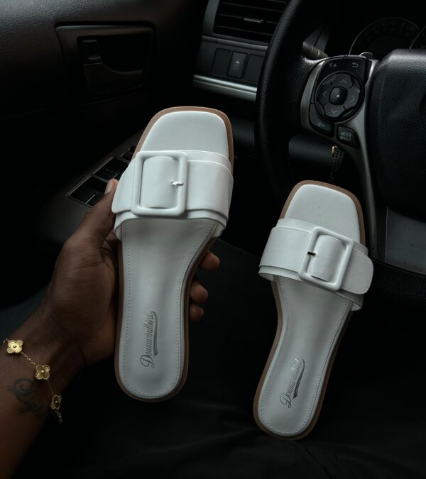 flat slides with buckles