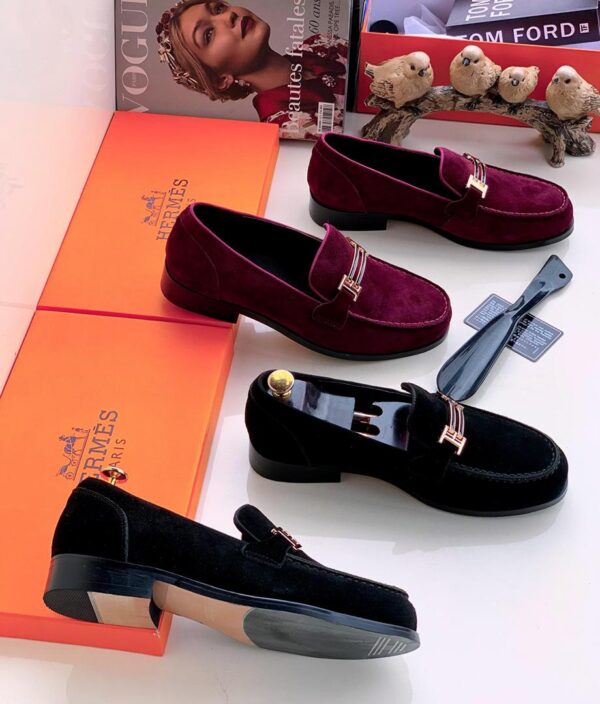 Men Suede Slip-On Dress Loafers