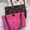 Ladies Cherry Quilted Tote Bag