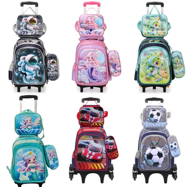 children's trolley school bag
