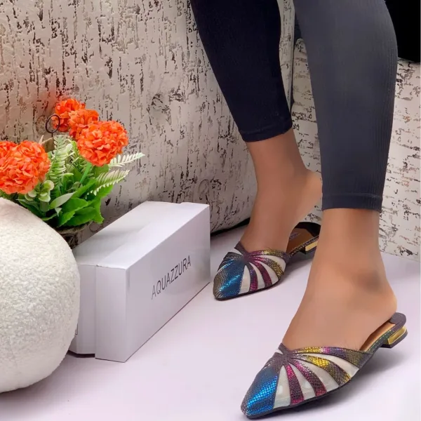 women flat slip-on half shoes