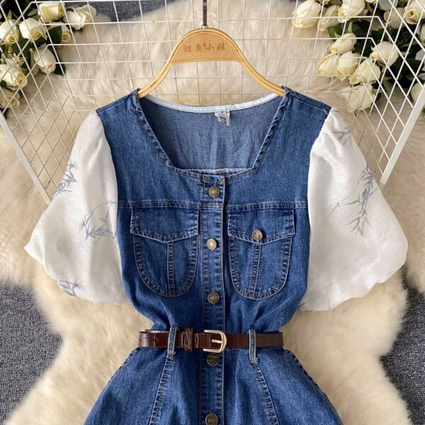 luxe denim dress