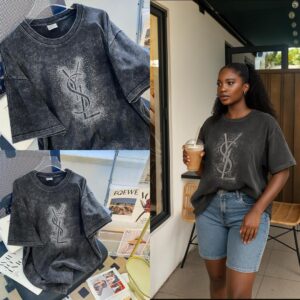 designer plus size round neck t-shirt