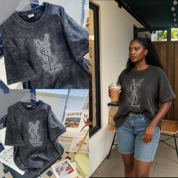 designer plus size round neck t-shirt