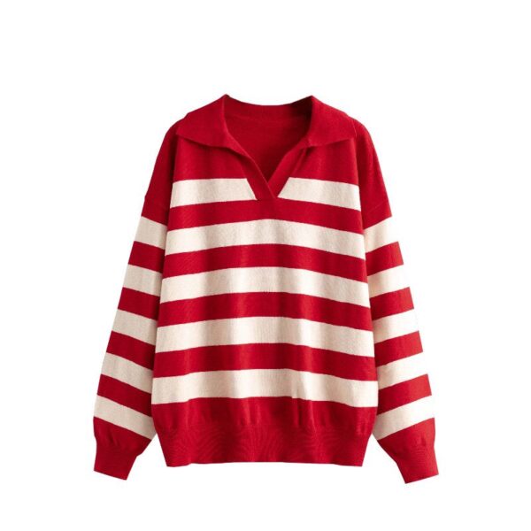 luxury stripe sweat top