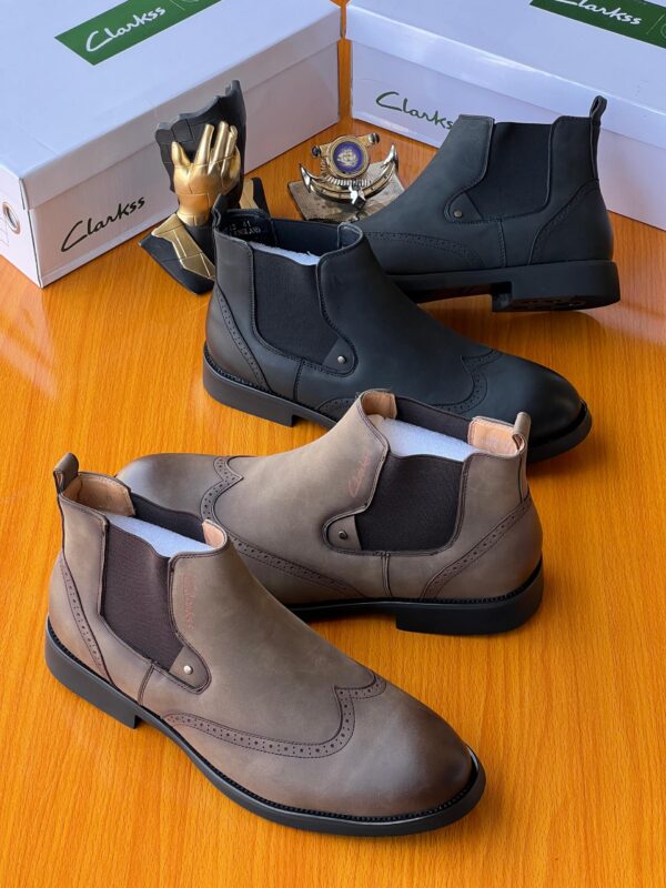 men's formal slip-on ankle boots