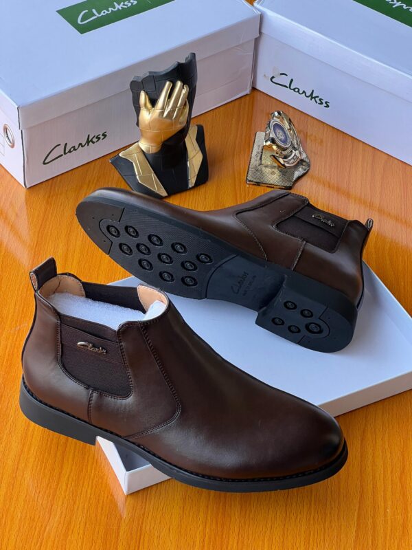 men sleek formal ankle boots