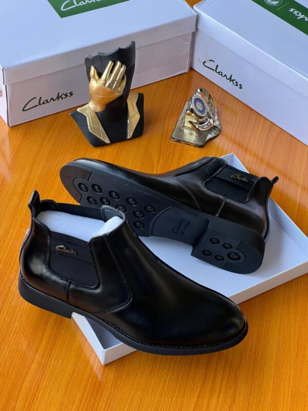 men sleek formal ankle boots