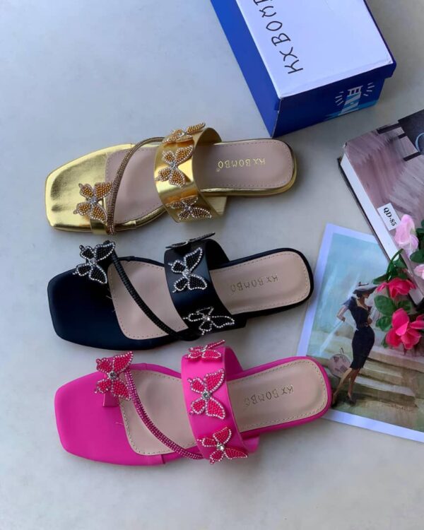 butterfly luxury slippers