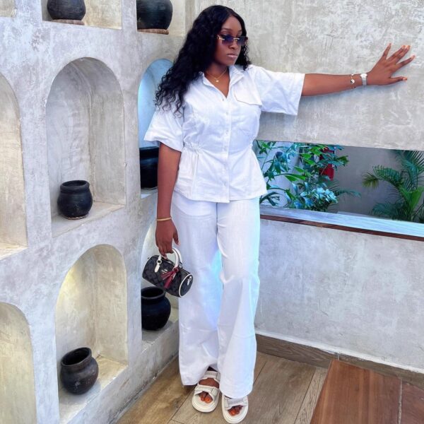 women fashion shirt and trouser set
