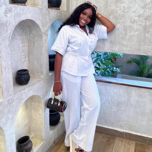 women fashion shirt and trouser set