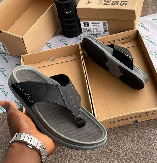 men's leather slippers