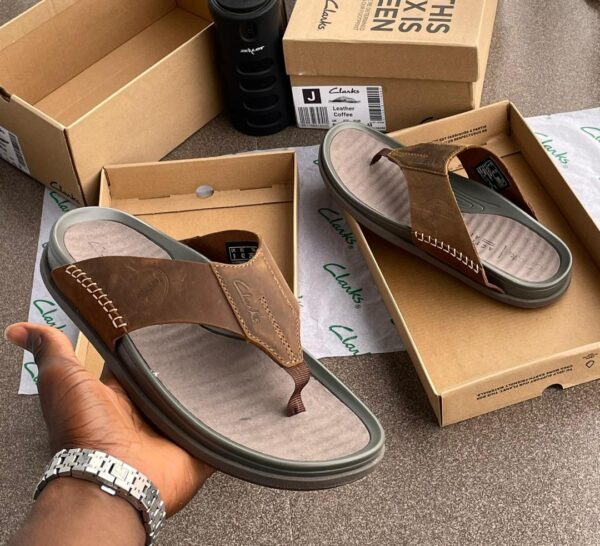 men's leather slippers