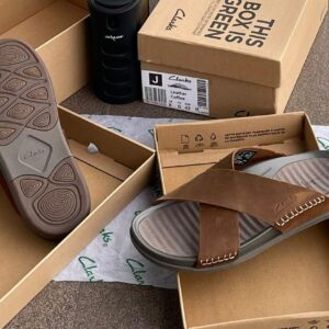 Men Casual Criss Cross Strap Slides