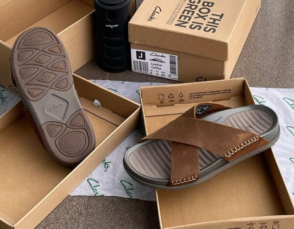men casual criss cross strap slides