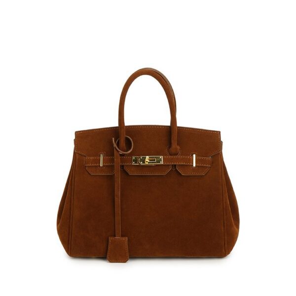 ladies large capacity suede shoulder bags