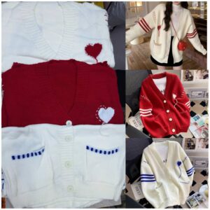 Knitted Love Engraved Cardigan