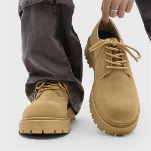 Men Low-cut Derby Boots