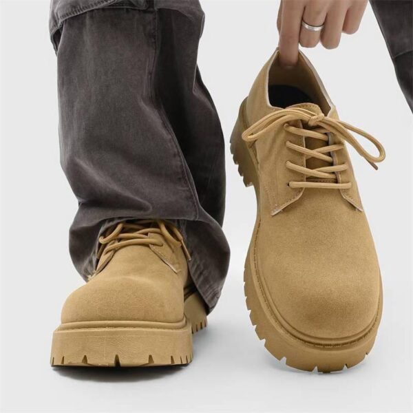 men low-cut derby boots