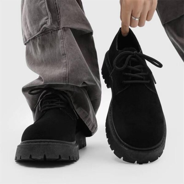 men low-cut derby boots