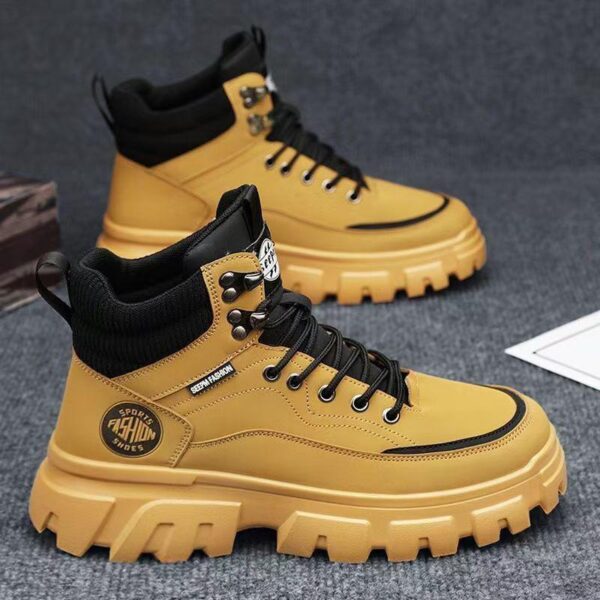 men high-top outdoor work boots