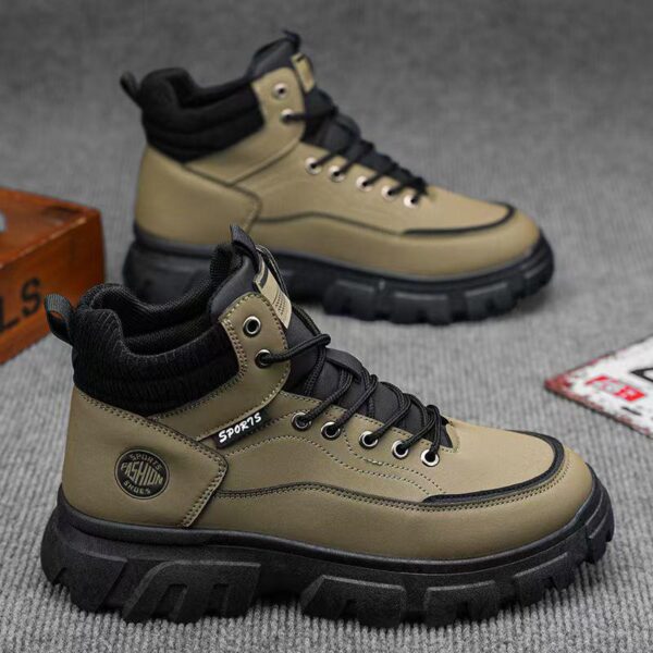 men high-top outdoor work boots