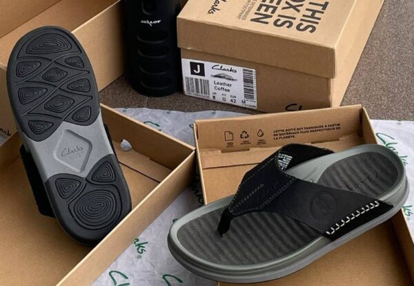 men's leather slippers