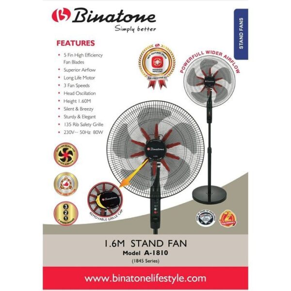 stand fan model a-1810