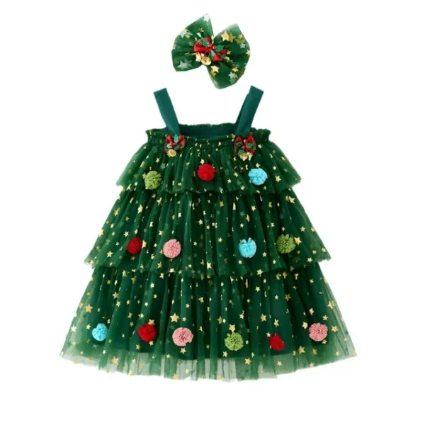 toddler sparkling star tulle dress