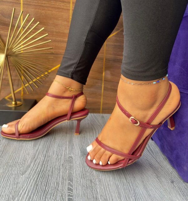 women open toe strappy heels