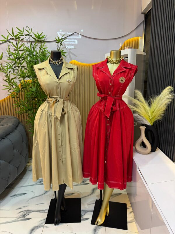 Women Belted Button-Up Dresses women belted button-up dresses