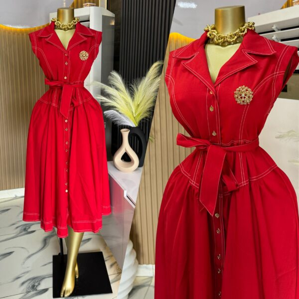 Women Belted Button-Up Dresses women belted button-up dresses