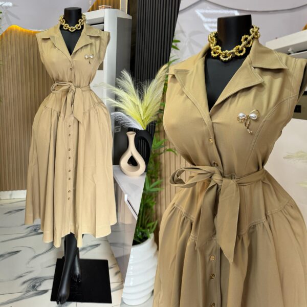 Women Belted Button-Up Dresses women belted button-up dresses