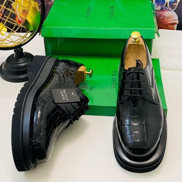Men Black Glossy Lace-up Shoes men black glossy lace-up shoes