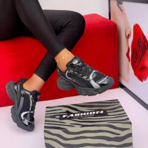 stylish women lace-up sneakers