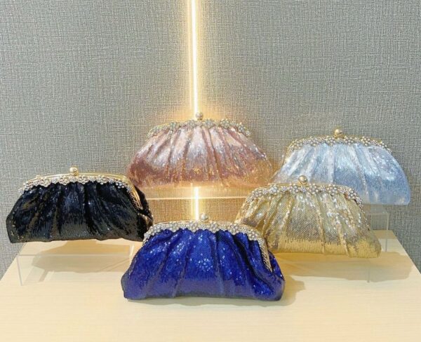 women sequin small clutch bags