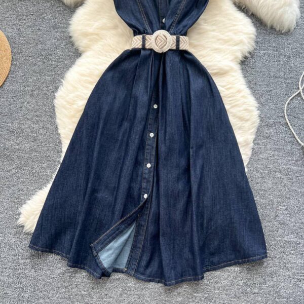 women casual denim dress