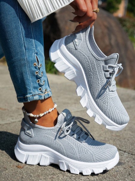 Women Casual Lightweight Lace-Up Sneakers women casual lightweight lace-up sneakers