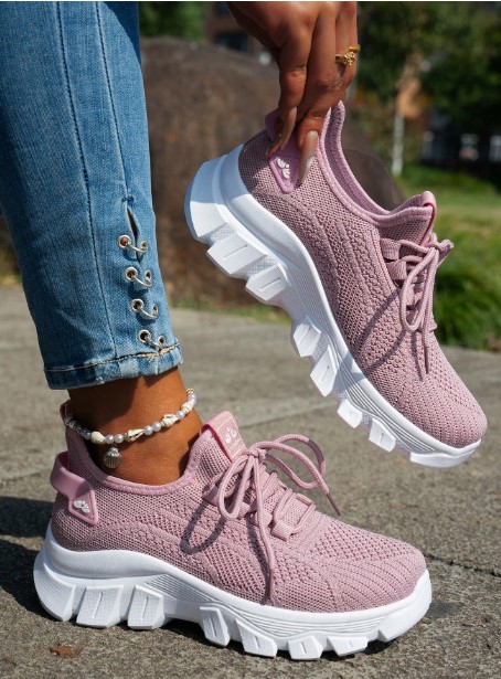 Women Casual Lightweight Lace-Up Sneakers women casual lightweight lace-up sneakers